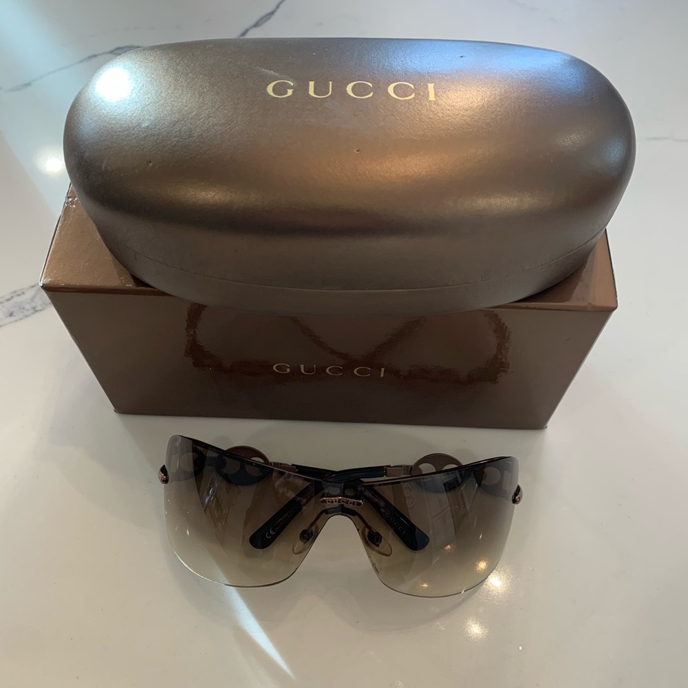 Gucci shield sunglasses